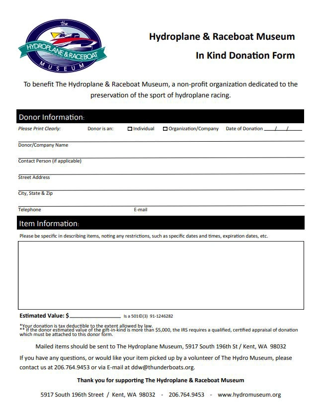 printable donation form