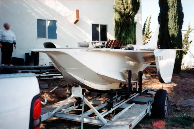 1980s U-24 hooked to truck